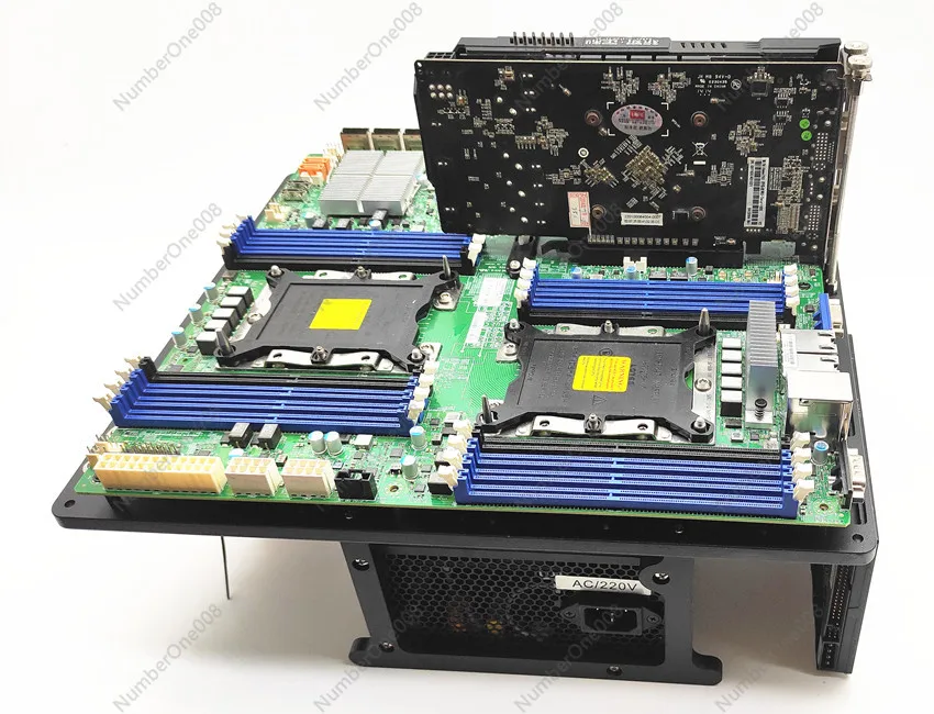 Aluminum Open Frame Test Bench Water Cooling - เคสคอมพิวเตอร์แบบเปิดโล่งสำหรับทดสอบเมนบอร์ด EATX แบบสองเซิร์ฟเวอร์ โครงอะลูมิเนียมเต็มตัว รองรับระบบระบายความร้อนด้วยน้ำ รองรับเมนบอร์ด