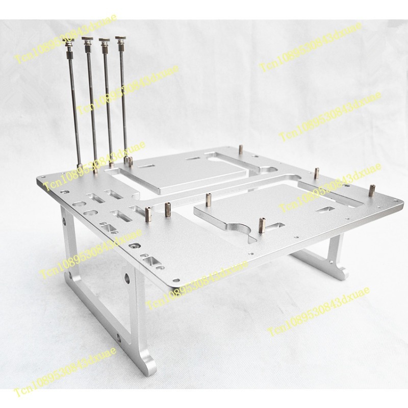 Aluminum Open Frame Test Bench Water Cooling - เคสคอมพิวเตอร์แบบเปิดโครงอะลูมิเนียม, แชสซีสำหรับทดสอบระบบระบายความร้อนด้วยน้ำสำหรับเมนบอร์ด MATX สำหรับฮาร์ดแวร์พีซี
