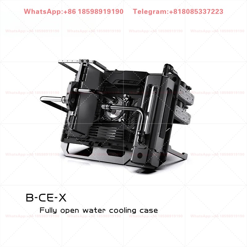 Aluminum Open Frame Test Bench Water Cooling - เคสคอมพิวเตอร์ Bykski B-CE-X โครงอะลูมิเนียมแบบเปิดสำหรับระบบระบายความร้อนด้วยน้ำ ใช้งานได้ทั้งแนวตั้งและแนวนอน พร้อมแท่นทดสอบจอแสดงผล
