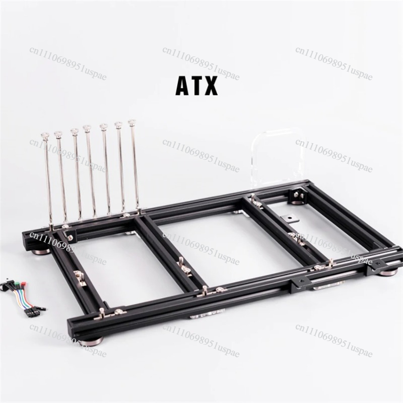 Aluminum Open Frame Test Bench Water Cooling - เคสคอมพิวเตอร์อลูมิเนียมอัลลอยด์แบบเปิดสำหรับทดสอบ ATX PC รองรับการระบายความร้อนด้วยน้ำและการโอเวอร์คล็อก รองรับการ์ดจอ HTPC