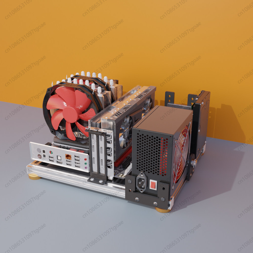โครงเคสคอมพิวเตอร์แบบเปิดโล่งท - Aluminum Open Frame Test Bench Water Cooling บทวิจารณ์และราคา
