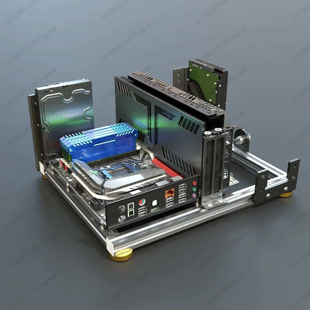 โครงเคสคอมพิวเตอร์แบบเปิดโล่งท - Aluminum Open Frame Test Bench Water Cooling บทวิจารณ์และราคา
